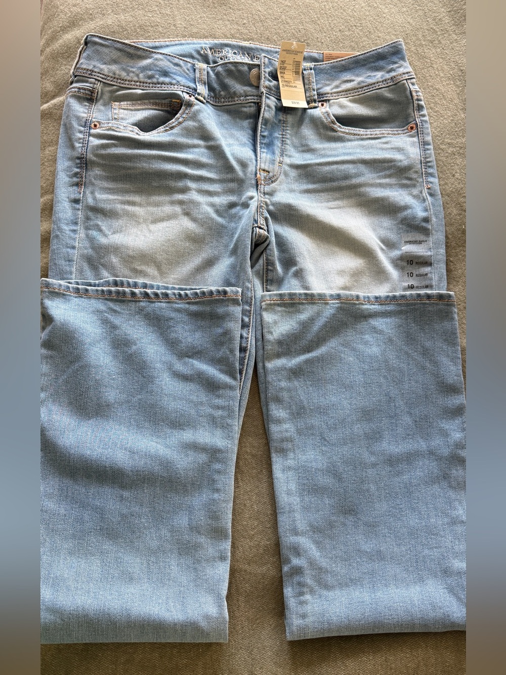 American Eagle Outfitters Light Blue Kick Boot  Jeans